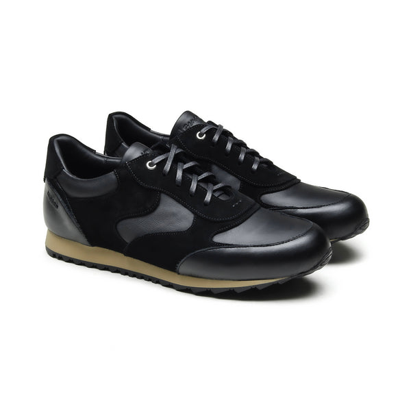 PAOLO- Chaussures homme Sneaker Combi noir