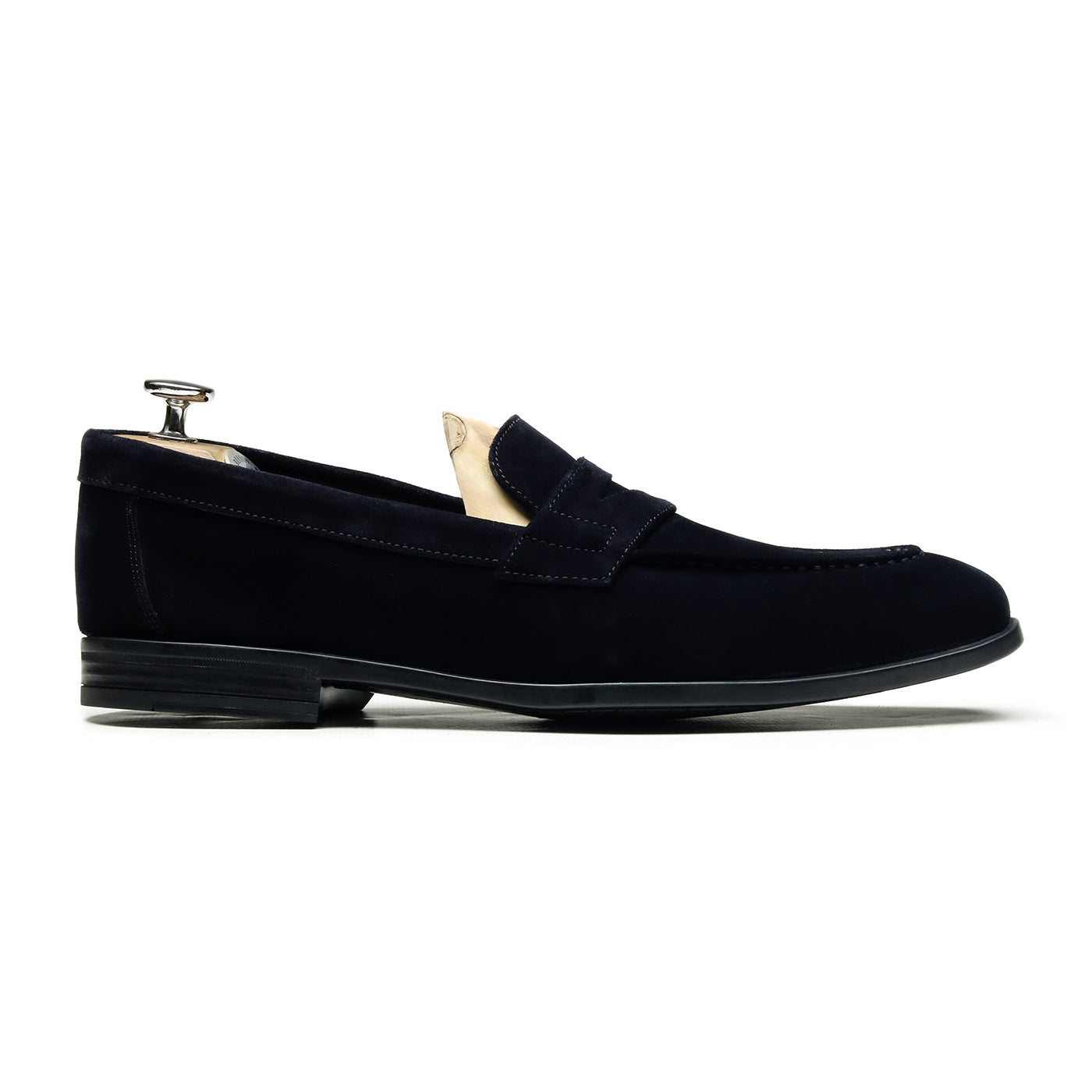 HAMBOURG - Chaussures homme Loafer (Mocassin) Daim bleu BENSON SHOES