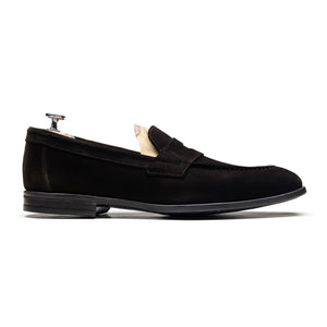 HAMBOURG - Chaussures homme Loafer (Mocassin) Daim marron BENSON SHOES