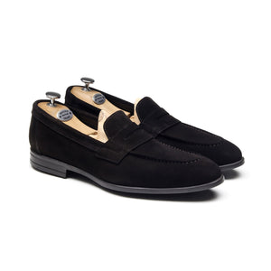 HAMBOURG - Chaussures homme Loafer (Mocassin) Daim marron BENSON SHOES