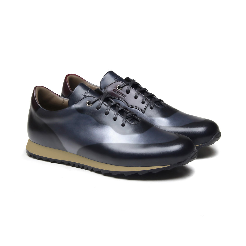 PIERCE- Chaussures homme Sneaker profile Combi Gris BENSON SHOES