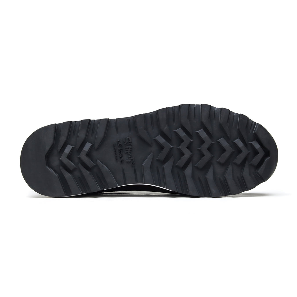 PHOENIX - Chaussures homme Sneaker Combi Daim Bordeaux + Tissu Gris semelle