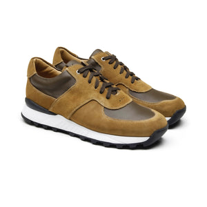 PEARL - Chaussures homme Sneaker Daim wisky BENSON SHOES