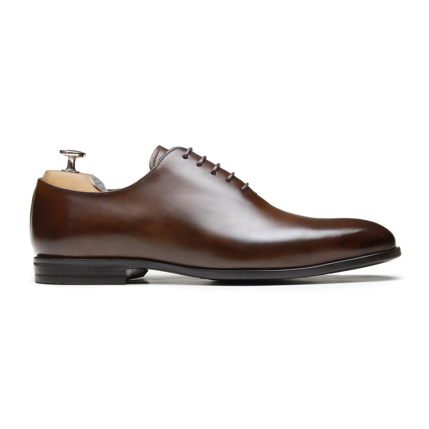 YALE- Chaussures homme Oxford coté (Richelieu) Marron P4 BENSON SHOES