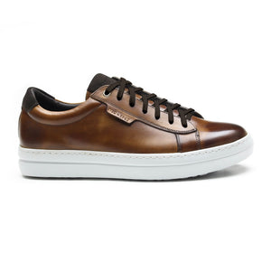 XANDER - Chaussures homme Sneaker Marron P3 face - BENSON SHOES