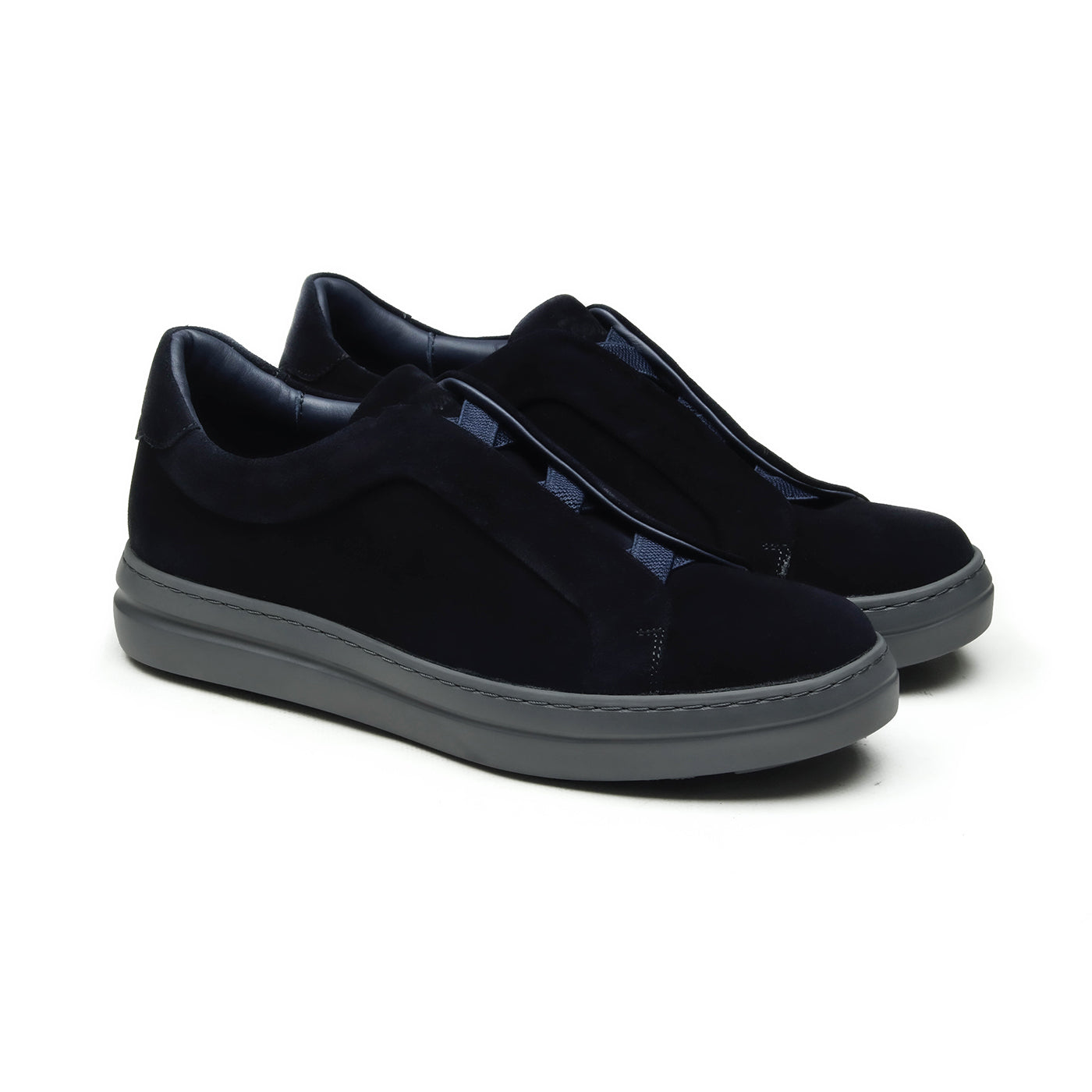 XANREY - Chaussures homme (Sneaker) Daim Bleu