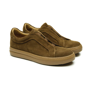 XANREY - Chaussures homme Sneaker Daim Wisky BENSON SHOES