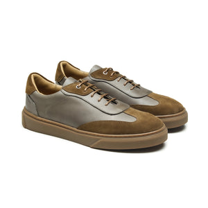 INDIANA - Chaussures homme (Sneaker) combi daim wisky BENSON SHOES