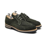 AXEL- Chaussures homme Derby Daim vert BENSON SHOES