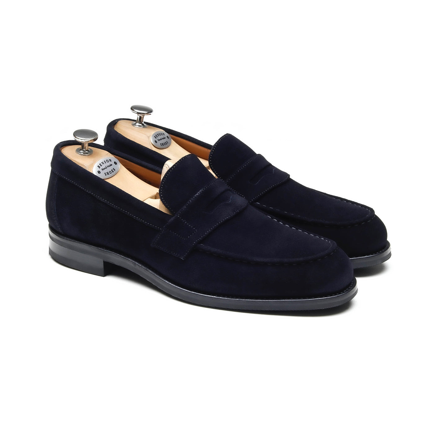 ALVIN - Chaussures homme Loafer profile (Mocassin) daim bleu BENSON SHOES