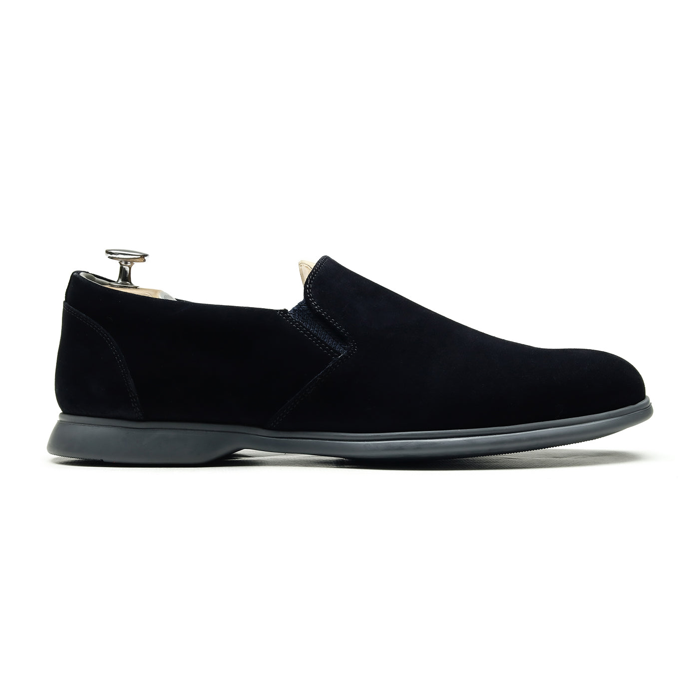 DARLINGTON - Chaussures homme Loafer (Mocassin) Daim Bleu Foncé BENSON SHOES