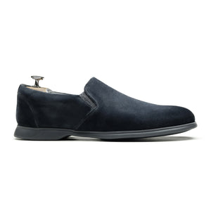 DARLINGTON - Chaussures homme Loafer (Mocassin) Daim Gris BENSON SHOES