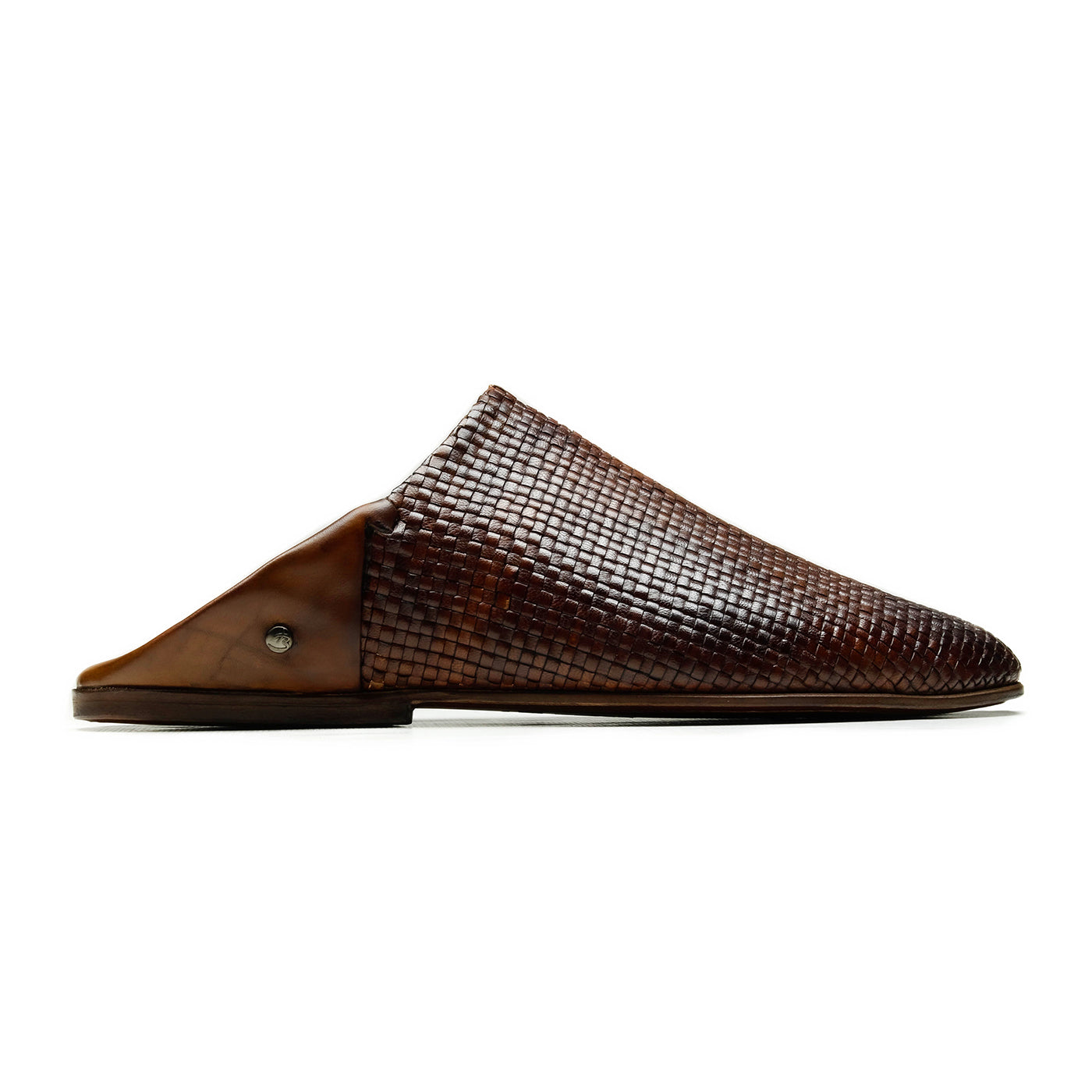 BELGHA - Chaussures homme Babouche Tressé marron BENSON SHOES