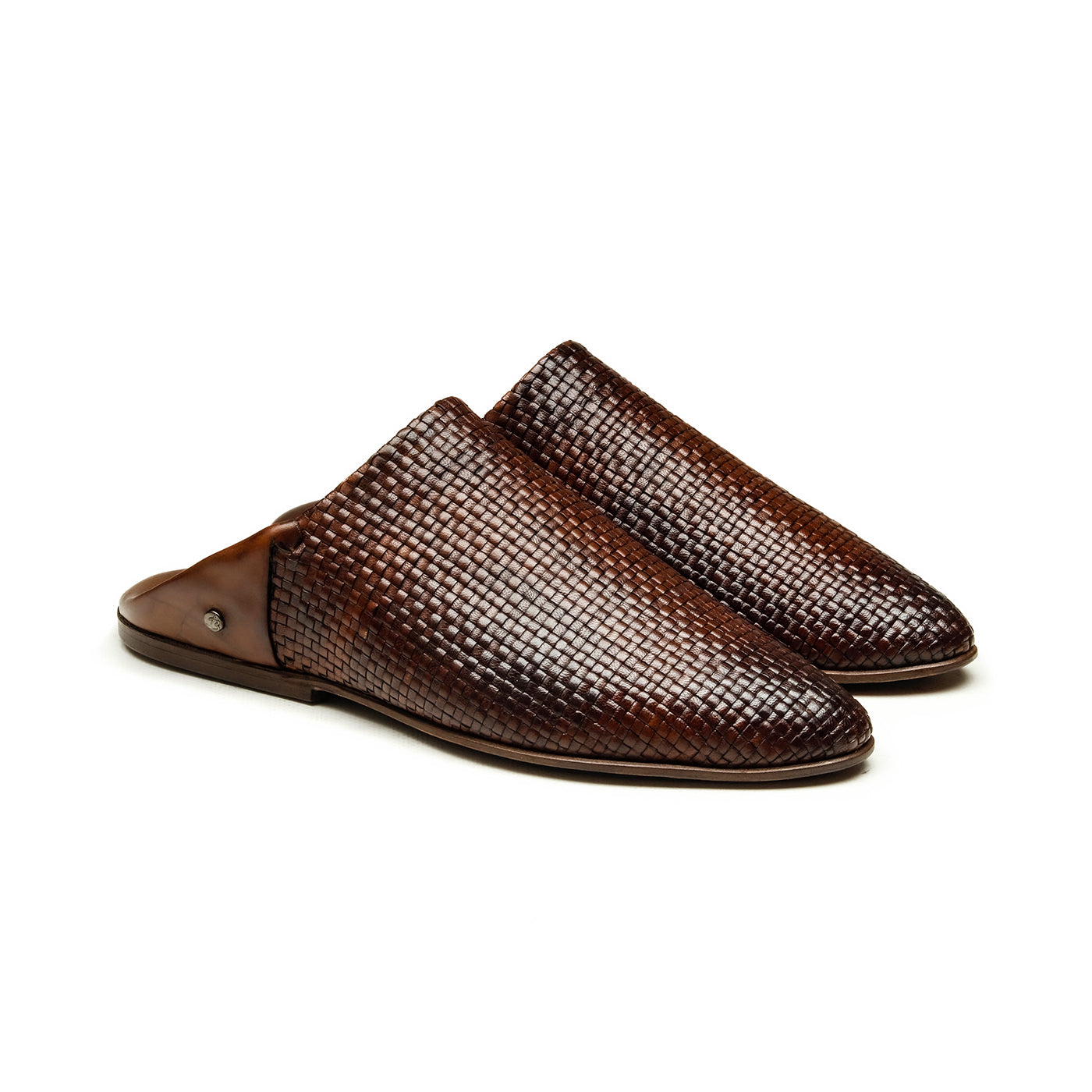 BELGHA - Chaussures homme Babouche Tressé marron BENSON SHOES