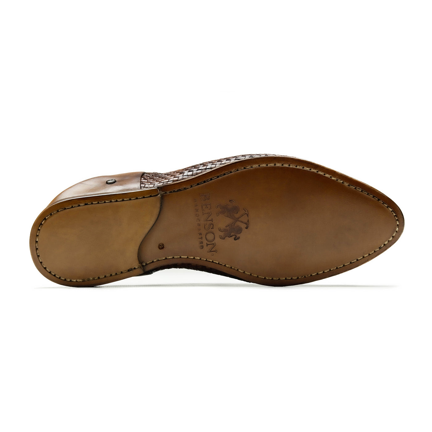 BELGHA - Chaussures homme Babouche Tressé marron BENSON SHOES