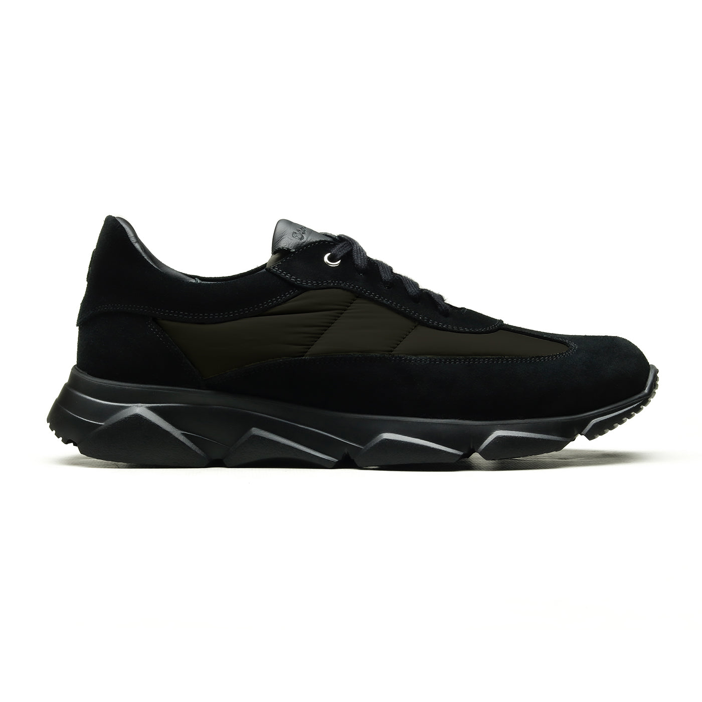 Kingsbury Chaussures homme Sneaker Combi Daim Noir