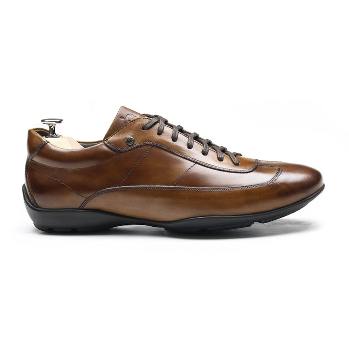 GARETT - Chaussures homme Sneaker marron P3 coté - BENSON SHOES