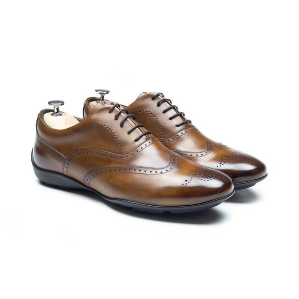GERALD - Chaussures homme Sneaker marron P3