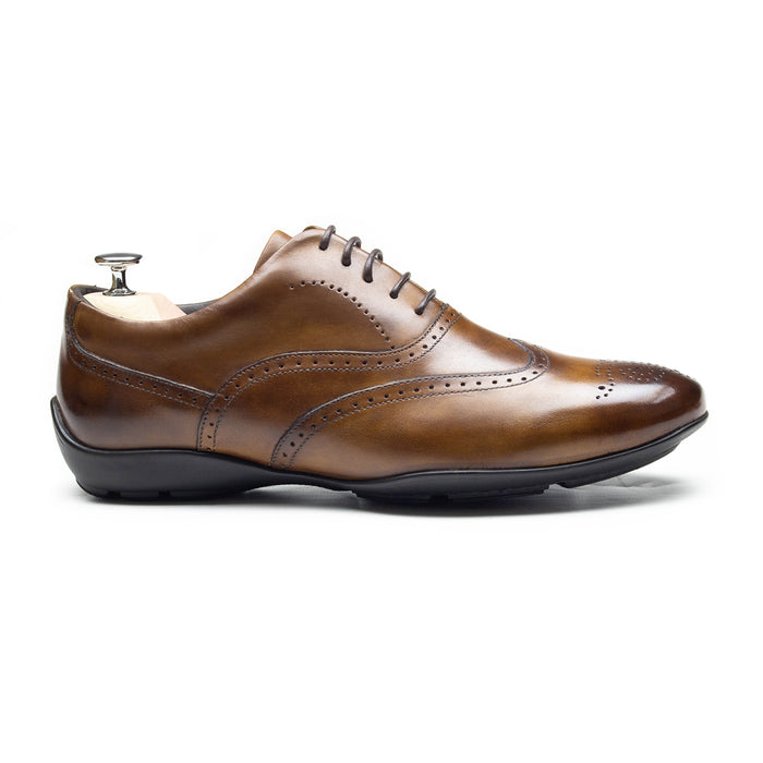 GERALD - Chaussures homme Sneaker marron P3 coté - BENSON SHOES