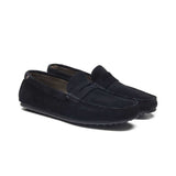 Max - Chaussures homme Car Shoes Daim noir profile - BENSON SHOES