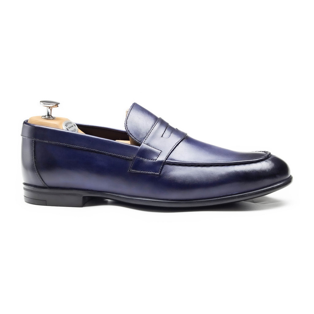 ROB - Chaussures homme Loafer (Mocassin) Bleu coté - BENSON SHOES