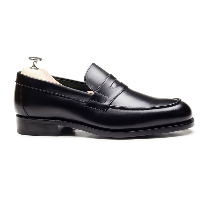 ALVIN - Chaussures homme Loafer (Mocassin) noir coté BENSON SHOES