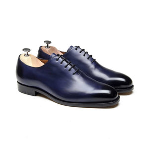 BRYAN - Chaussures Homme Oxford (Richelieu) Bleu profile BENSON SHOES