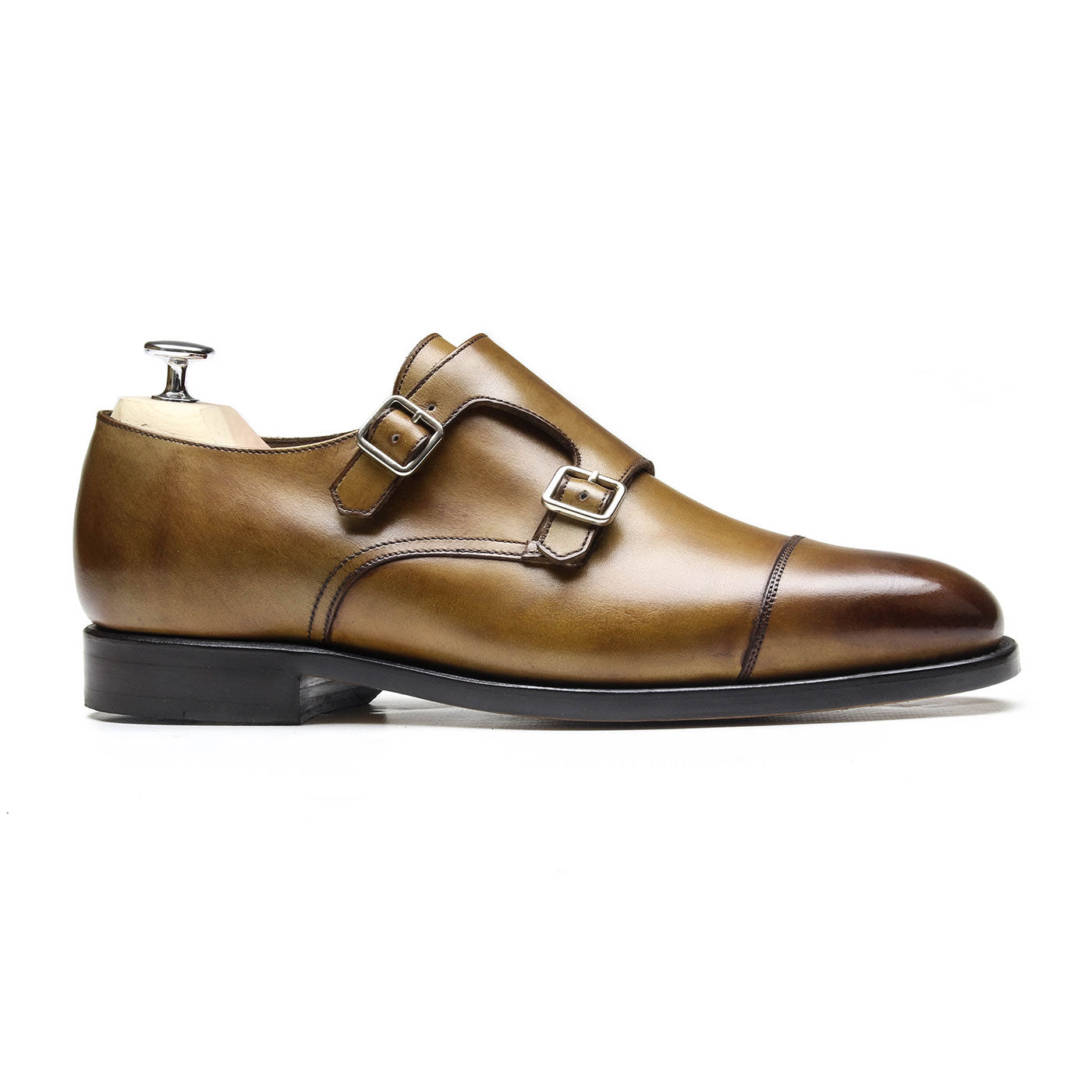 BEN - Chaussures homme Monk (Boucles) marron P3 coté BENSON SHOES