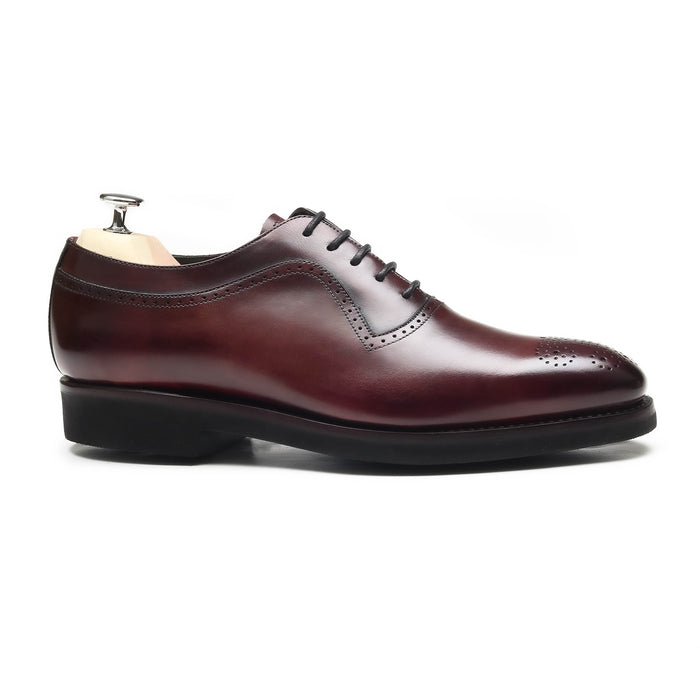 ZANDER - Chaussures homme Oxford (Richelieu) Bordeaux coté - BENSON SHOES