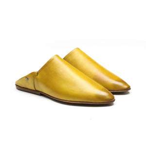 BELGHA - Chaussures homme Babouche jaune profile BENSON SHOES