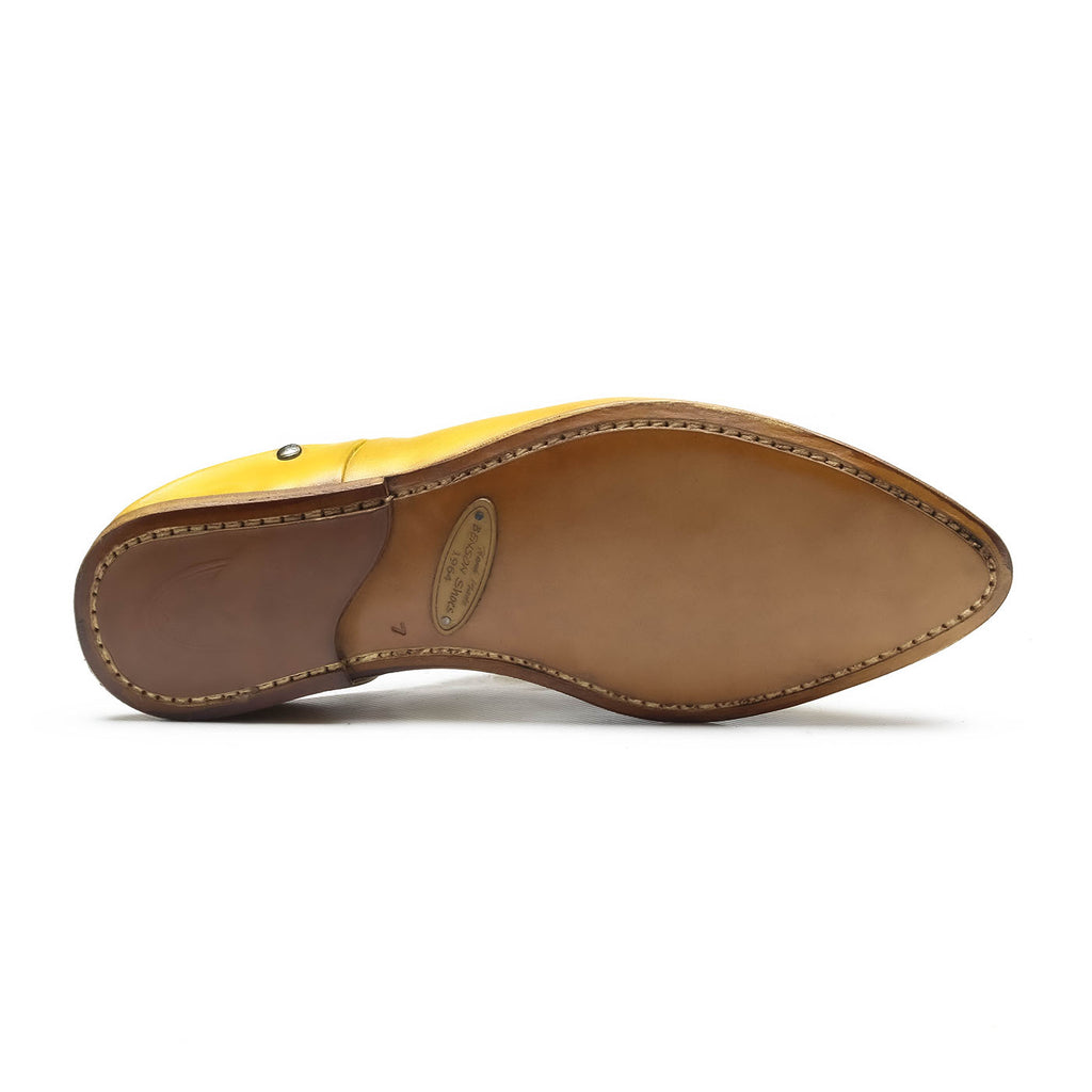 BELGHA - Chaussures homme Babouche jaune semelle BENSON SHOES