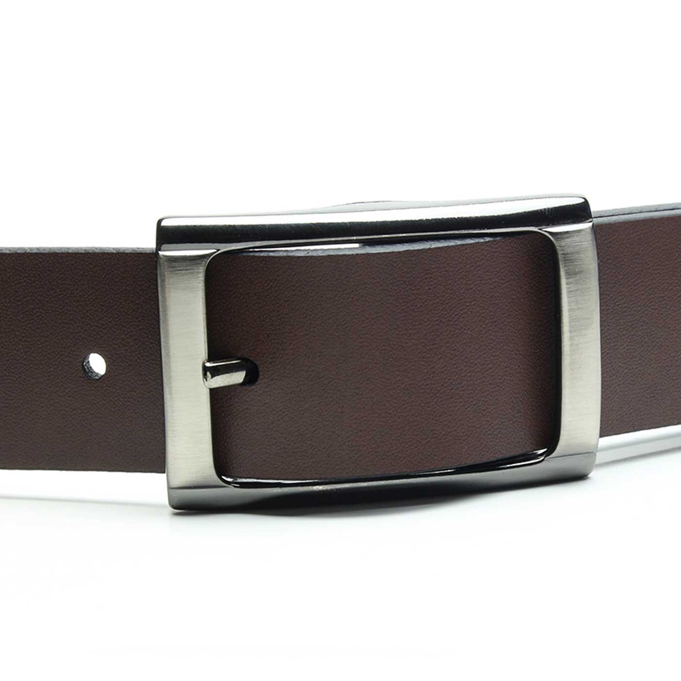 CEINTURE NAVY MARRON 2 BENSON SHOES