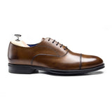 DANIEL - Chaussures homme Oxford (Richelieu) marron P3 coté - BENSON SHOES